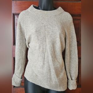 M, Style & Co Light Tan, Gray  Mock Neck Sweater